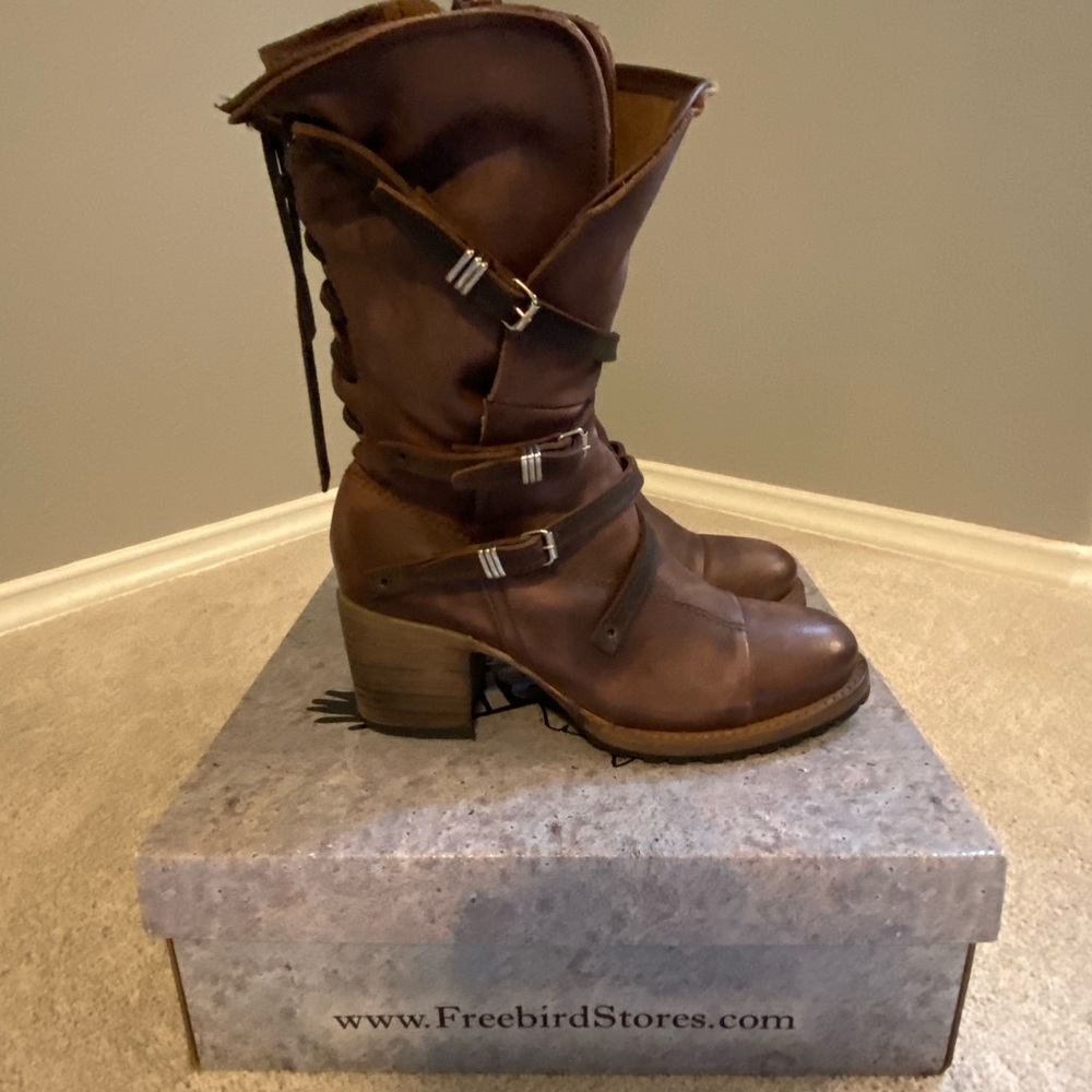 Freebird Women's Cora Brown Leather Boots